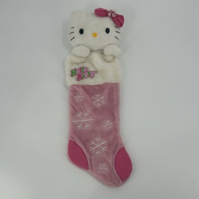 Hello Kitty Kurt Adler Christmas Stocking Santas World Sanrio 2011 Snowflake 21''