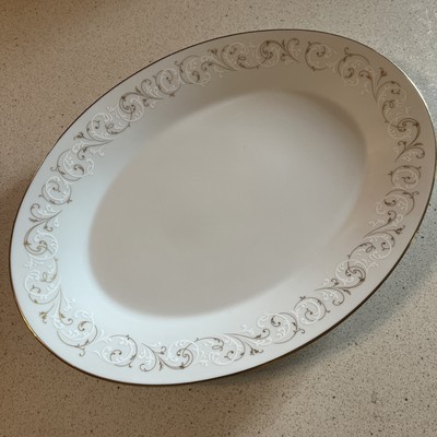 Noritake Porcelain DUETTO 6610   16  Oval Serving Platter