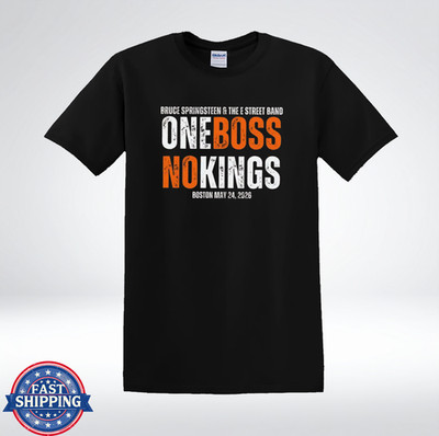 One Boss No Kings Shirt Boston May 24 2026 Concert Style T-Shirt