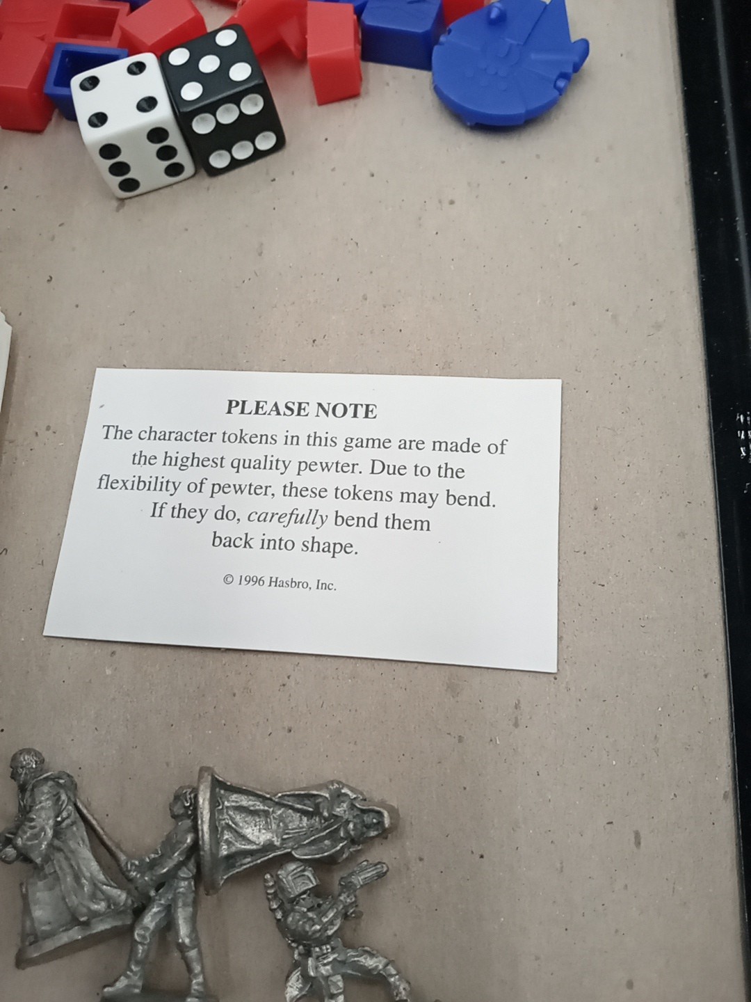 Monopoly: Star Wars Classic Trilogy Edition 1997 Parker Brothers game #uis1