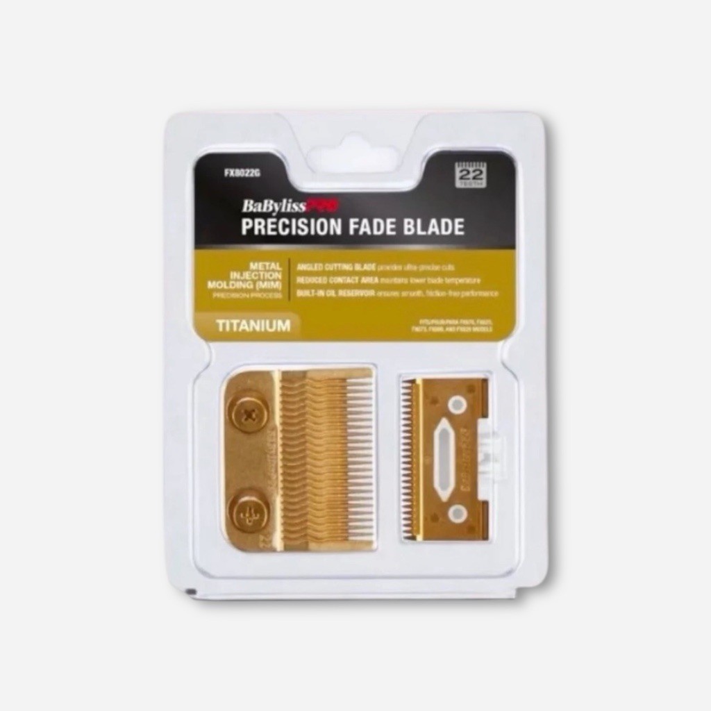 BaByliss Pro MIM Gold Clipper Precision Fade Blade Titanium FX8022G