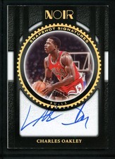 2023-24 CHARLES OAKLEY 03/10 AUTO PANINI NOIR SNAPSHOT SIGNATURES AUTOGRAPHS