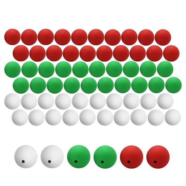60PCS Silikonperlen 15Mm Bulk Rund Silikonperlen FüR Schmuck Basteln-image