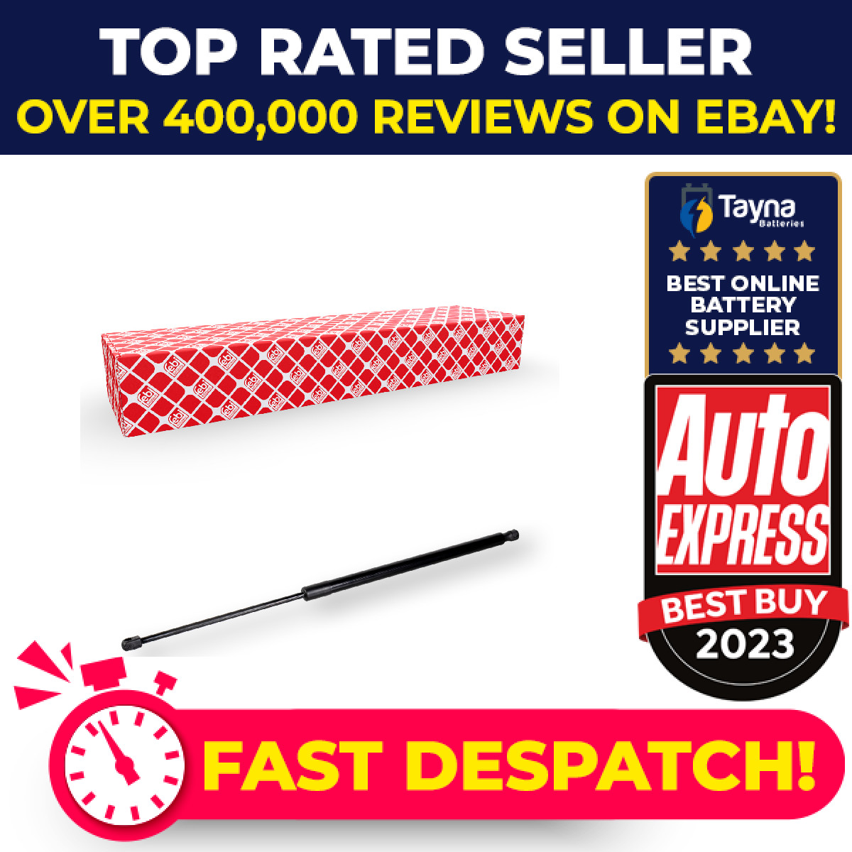 Boot Gas Strut fits MERCEDES V200CDI W447 2.0D 2019 on OM654.920 Spring Lift New