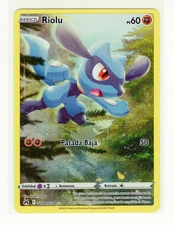 1x ~ESP~ SPANISH Riolu GG26 Crown Zenith Pokemon Card (z1)