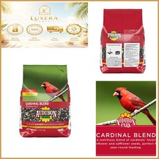 Cardinal Blend Wild Bird Food 4 Pound Bag Sunflower Safflower Seed No Fillers