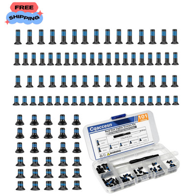 101PCS Alloy Steel #6-32 Screw Assortment Kit with T10 Torx Screwdriver