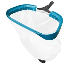 20" Professional Swimming Pool Net Leaf Skimmer Rake, Aluminum, Deep Nylon Bag