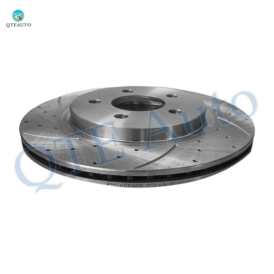 Juego de 4 rotores de freno perforados delanteros 293 mm-traseros 300 mm para Ford Mustang 2005-2010 Foto 4 de 4