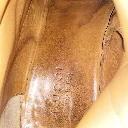 GUCCI Boots Shoes Horsebit EU 43.5 US 10 Leather Black Authentic - Picture 13 of 24