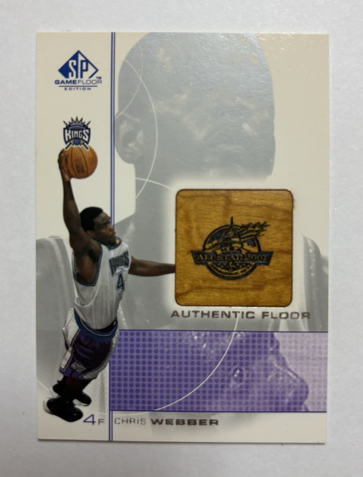 2000-01 SP Game Floor Edition Authentic Floor Chris Webber #CW HOF