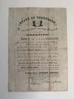 1862 Tennessee Civil War Document Signed By Andrew Johnson