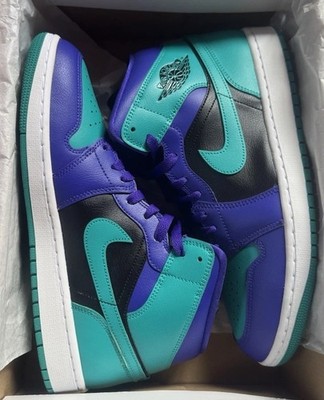 Air Jordan 1 Mid  Black Grape   Gr. 43 (Modell BQ6472-502)