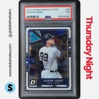 2017 PANINI DONRUSS OPTIC #38 AARON JUDGE RC RATED ROOKIE PSA 7
