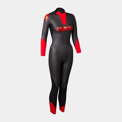 Alpkit Lotic Unisex Outdoor Freiwasser Schwimm Neoprenanzug / Schwarz & Rot L