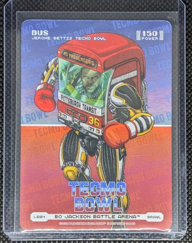 BO JACKSON BATTLE ARENA TECMO BOWL JEROME BUS BETTIS LOGOFOIL BRAWL STEELERS
