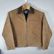 Vintage Carhartt 6BLJT Blanket Lined Detroit Jacket 50Tall Made in USA Corduroy