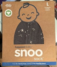 New Happiest Baby Snoo Sleep Sack L 4-6 Months Baby Sleep Sack Organic Cotton