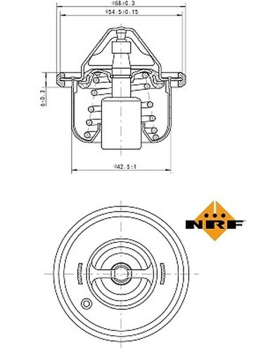 Nrf 725208 Thermostat, KüHlmittel FüR Hyundai, Kia-image