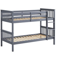 Wooden Bunk Beds Detachable Triple Sleeper High Sleeper Ladder Kids 