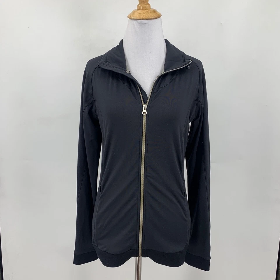 Chaqueta Sunice Mujer S Pequeña Negra Super Lite FX Deportiva Cremallera Completa Bolsillos Atléticos Foto 2 de 4