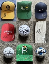 Golf Memorabilia Signed Autograph Balls Gloves Hats + More  w COA or Photo Proof