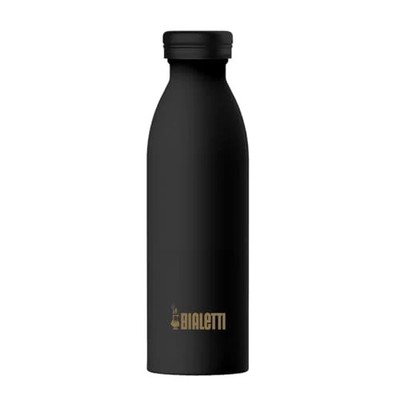 BIALETTI Original | Thermosflasche Monogram Omino, schwarz, Bialetti Logo Gold 5