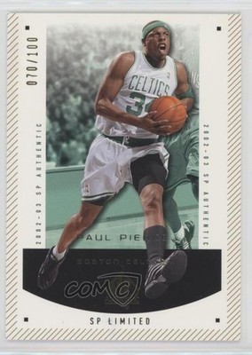 2002-03 SP Authentic SP Limited 70/100 Paul Pierce #5 HOF 0v1