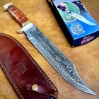 18" Large Handmade Forged Crocodile Dundee Knife, Damascus Steel Blade HK-19-E — photo 1