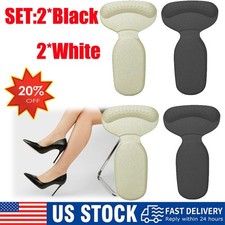 4pcs Heel Grip Pads Anti-Slip Shoe Inserts for Comfort Blister Prevention