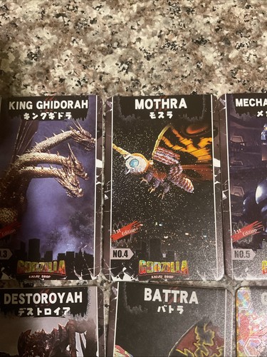 Round1 Godzilla Kaiju Drop FULL SET (cards 1-10) - Picture 5 of 22