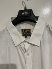 Men's Dress Shirt 5XL White Cotton Good Condition