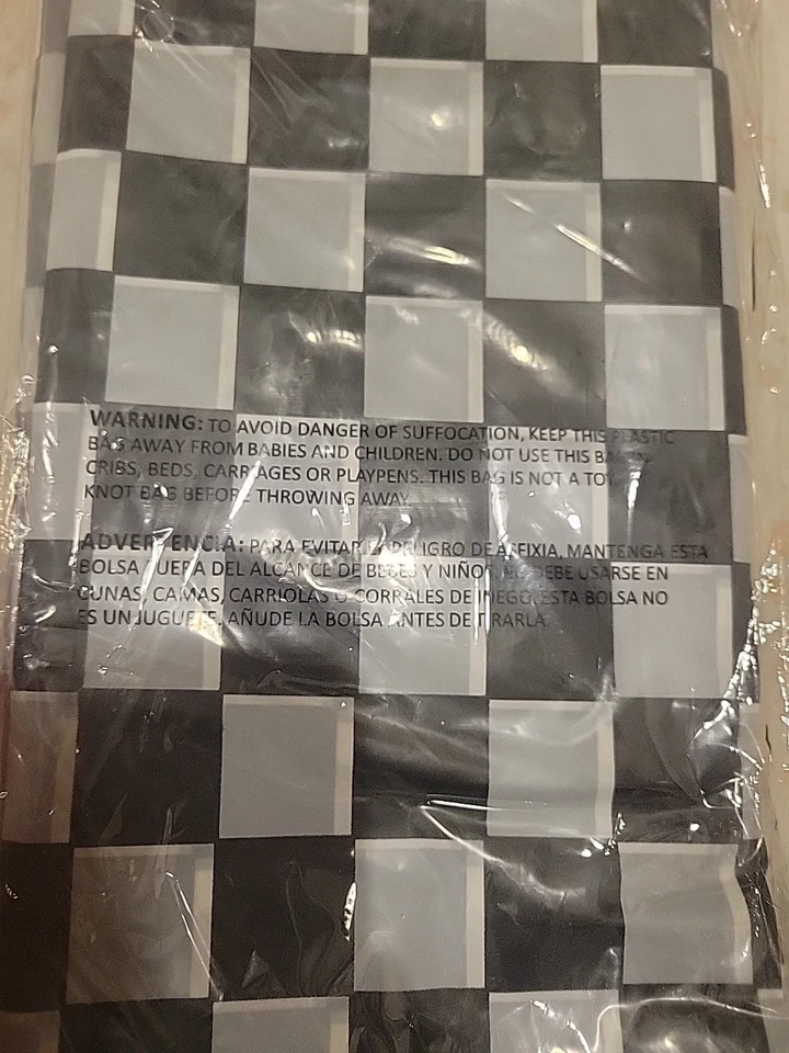 Checkered Flag Plastic Banquet Table Cover Race Birthday 54"x108" 4 Count - Image 3 of 4