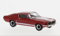 Brekina 19605 Ford Mustang Gt 350 Fastback, Rot/Weiß, 1968, Modell 1:87 (H0)