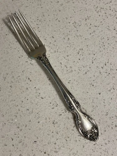 Gorham Melrose Sterling Silver (.925) Fork Antique US Flatware 1948 monogrammed