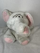 Animal Fair Plush Grey & Pink Elephant 10 Inch Stuffed Toy Rare