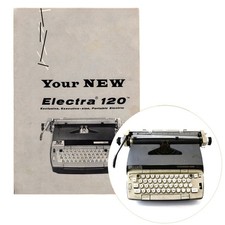 Smith Corona Electra 120 Typewriter Instruction Manual User Repro SCM Electric thumbnail