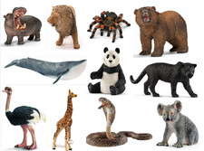 Schleich Widtiere, Löwe, Affe, Bär, Zebra, ...