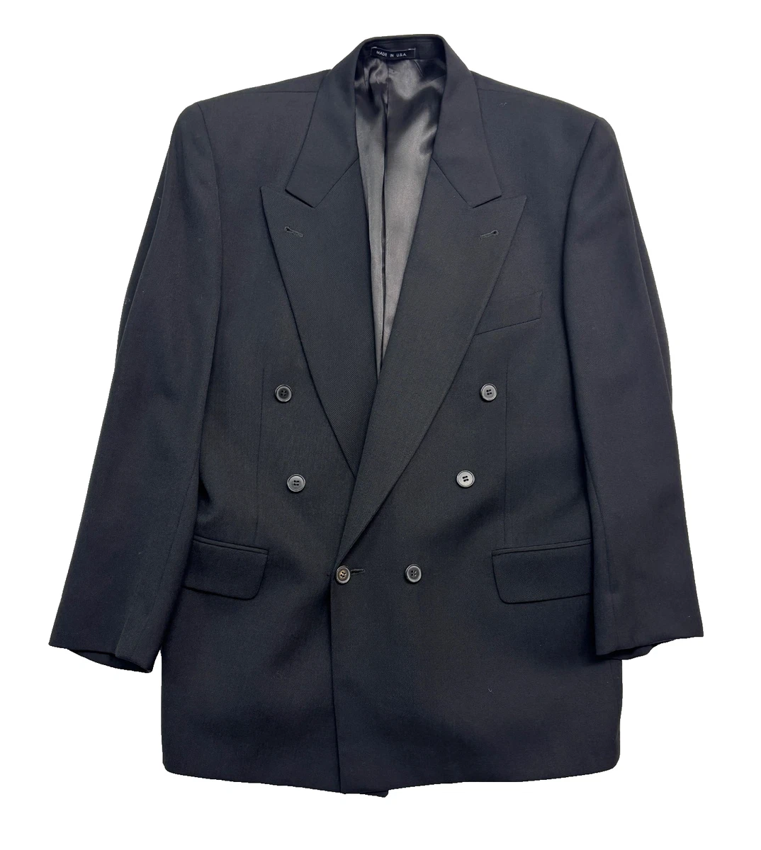 ジャケット・アウター sullen double button coat jacket Black Four-Button Black Suits & Blazers for Men for sale | eBay