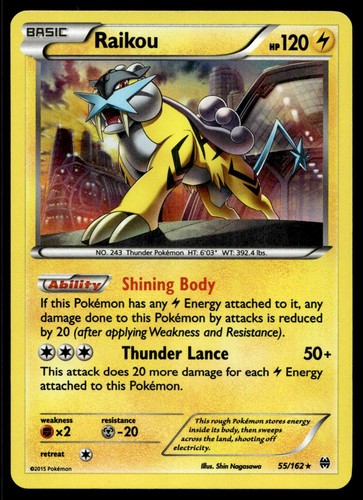 Raikou 55/162 Holofoil - Pokemon XY - BREAKthrough - MP