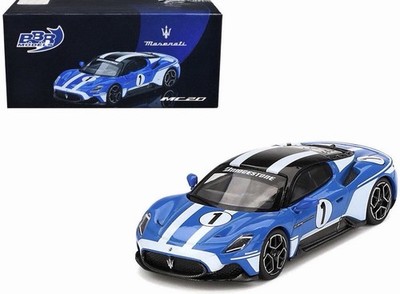 Mini GT x BBR Models Maserati MC20 #1 Maserati Performance Experience Blue