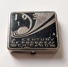 Vintage 1934 Century of Progress Chicago World’s Fair Compact Souvenir Case