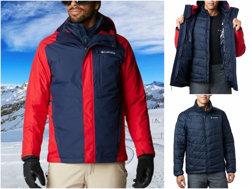 COLUMBIA Men's 3:1 Interchange Jacket, Waterproof-Insulated Parka, Winter Coat