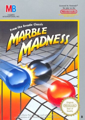 Nintendo NES - Marble Madness PAL-B Modul starke Gebrauchsspuren