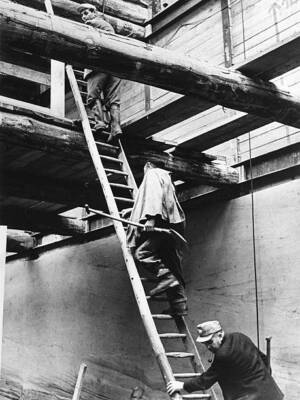 Germany Construction works at the Berlin metro system workers cli - 1958 Photo