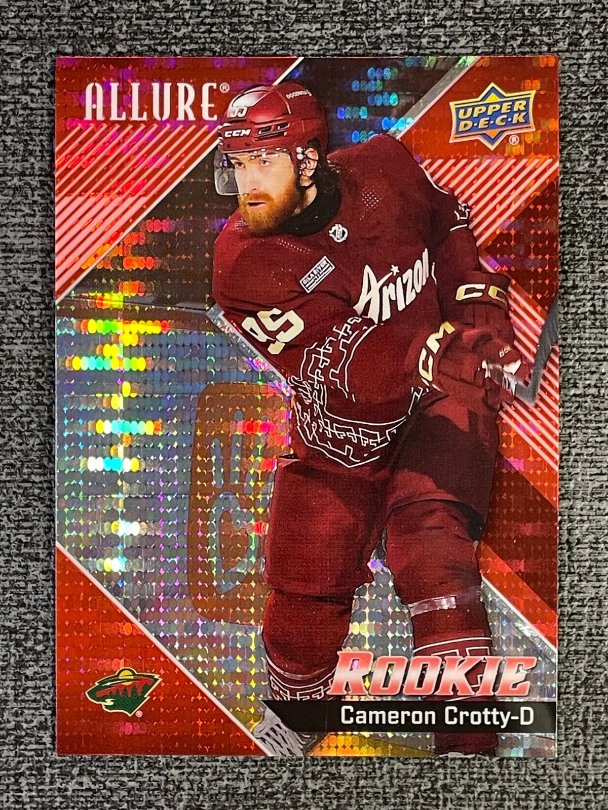 Cameron Crotty 2024-25 Upper Deck Allure Hockey Red Rainbow Rookie #124 RC