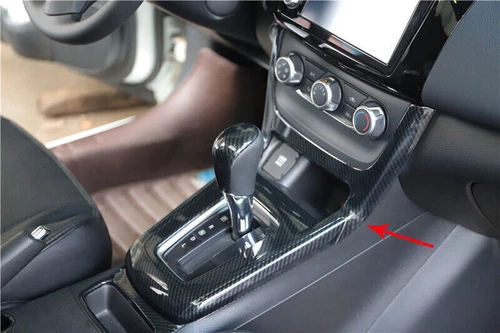 Cuadro de cambio de marchas consola central de fibra de carbono para Nissan Sentra 2013-2019 - Imagen 7 de 7