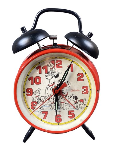 101 Dalmatian Vtg Double Bell Alarm Clock Walt Disney Collectibles - 第 1/12 張圖片