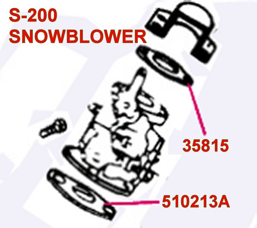 USA 2pc. CARBURETOR GASKET SET FITS TORO SNOWBLOWER  510213A & 35815 S200, S-200