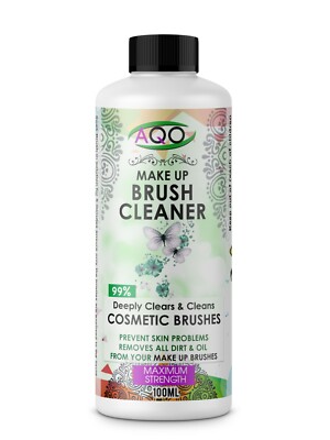 PROFESSIONELLE MAKE-UP-BÜRSTE SCHNELLTROCKNENDER / STERILISIERENDE FLÜSSIGKEIT 100ml UK